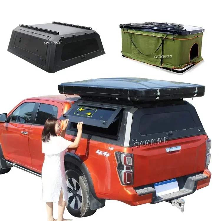 Offroad Accessories Pick Up Canopy Steel Hardtop Sliding Windows Amarok Canopy For VW Mazda Bt50