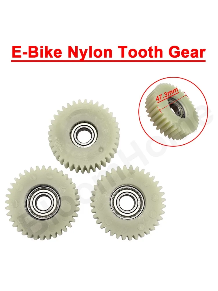 AliExpress NONE 47.3x13.5mm 36T Electric Bicycle Planetary Gears With 10mm 6900Z Bearings Wheel Hubs Bike Nylon Tooth Gear E-bike Accessories