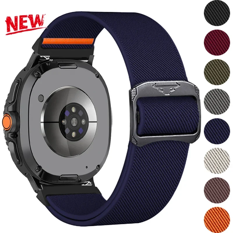 Nylon Strap for Samsung Galaxy Watch 9 8 40mm 44mm/8Classic 46mm Elastic Sport Band Correa Bracelet  for Galaxy Ultra 2 Straps