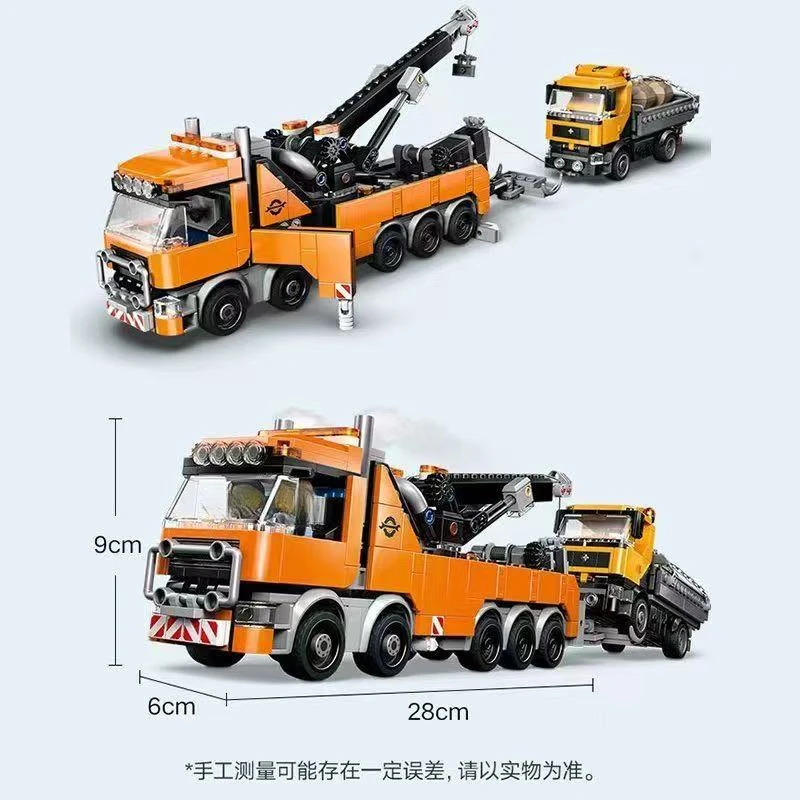 Compatibile MOC Set City Series 60467 Camion da traino pesante e autocarro con cassone ribaltabile Modello Building Blocks Giocattoli per bambini Regali di Natale