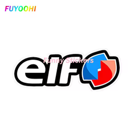 FUYOOHI Exterior/Protection Funny Stickers Car Styling Elf Huile Race Voiture Renault Vinyl Autocollants Auto Moto Stickers