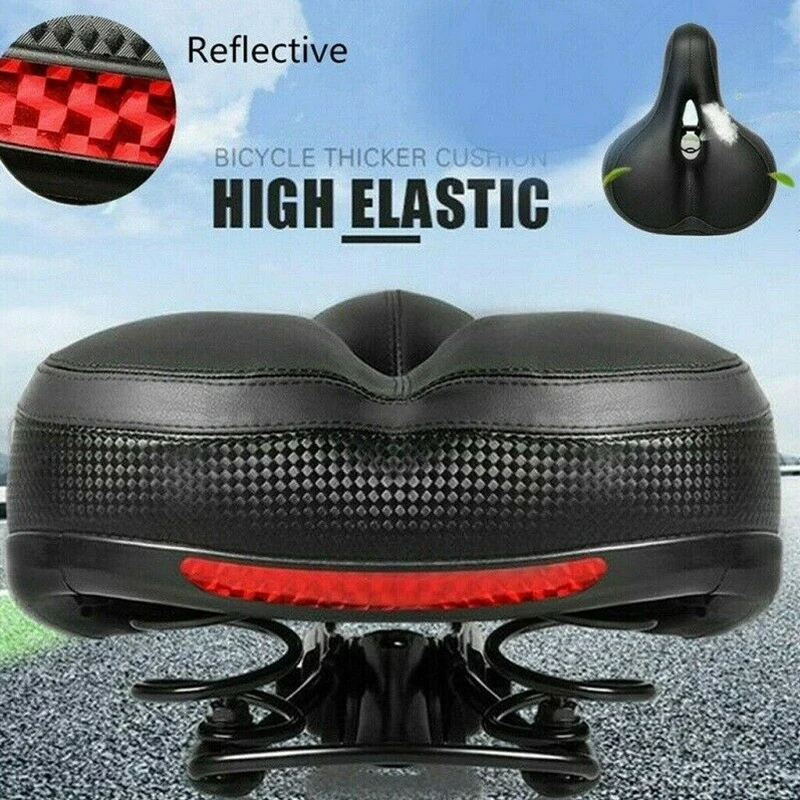 Bicycle 3d Gel Saddle Extra Wide Comfort Ultra Soft Thicken Saddle Mountain Bike Silicone Padded Seat Pad Bike Spare Parts