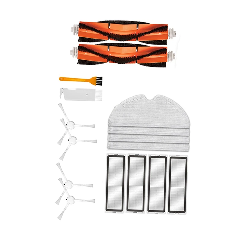 ●For Robot Vacuum Mop 2C Cleaner XMSTJQR2C Replacement Spare Parts Accessories Main Brush Side Brush Mop Rag-ABFB view 4