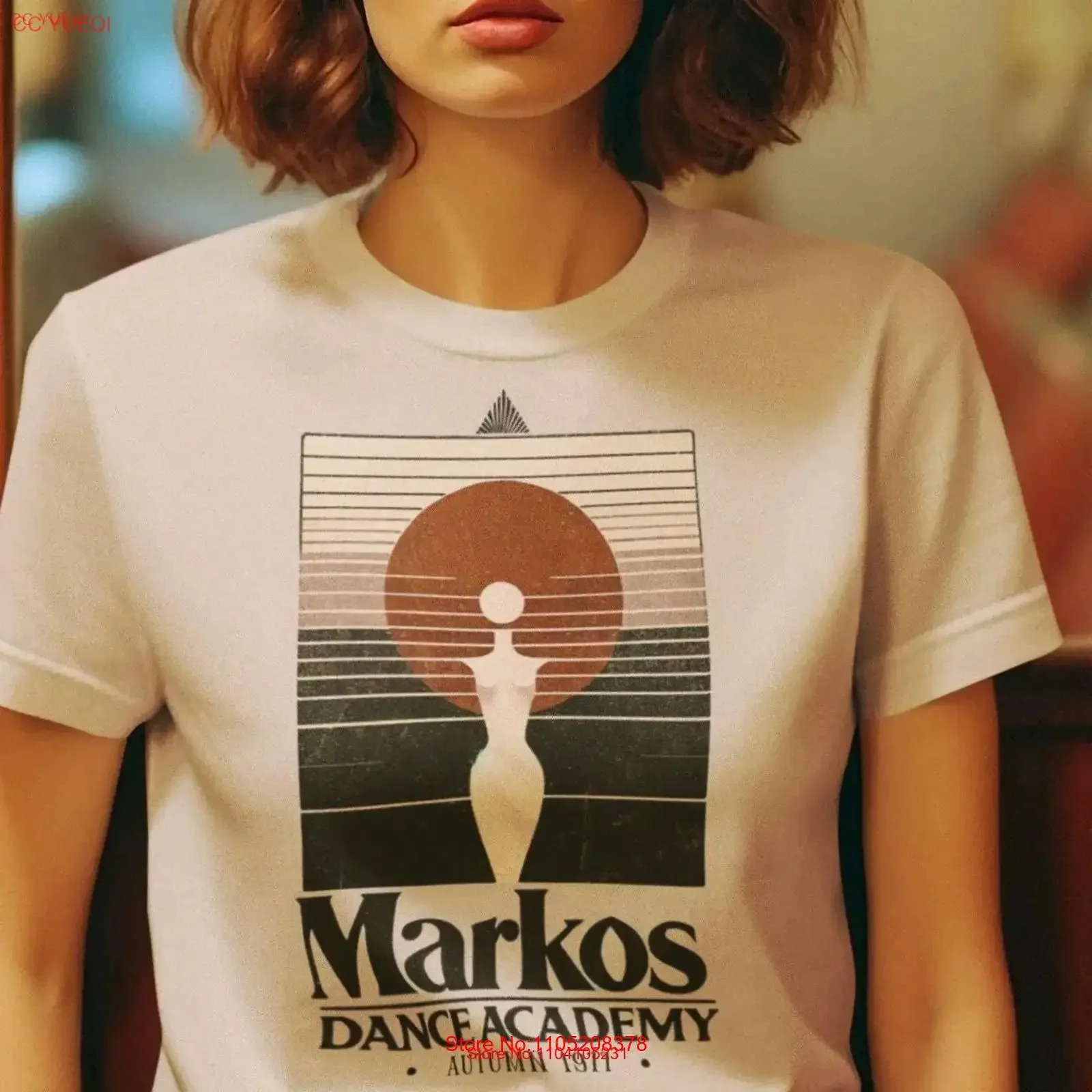 Markos Dance Academy T Shirt Suspiria Inspired Horror Movie Vintage Retro Scary Spooky Halloweem vintage Washed graphic