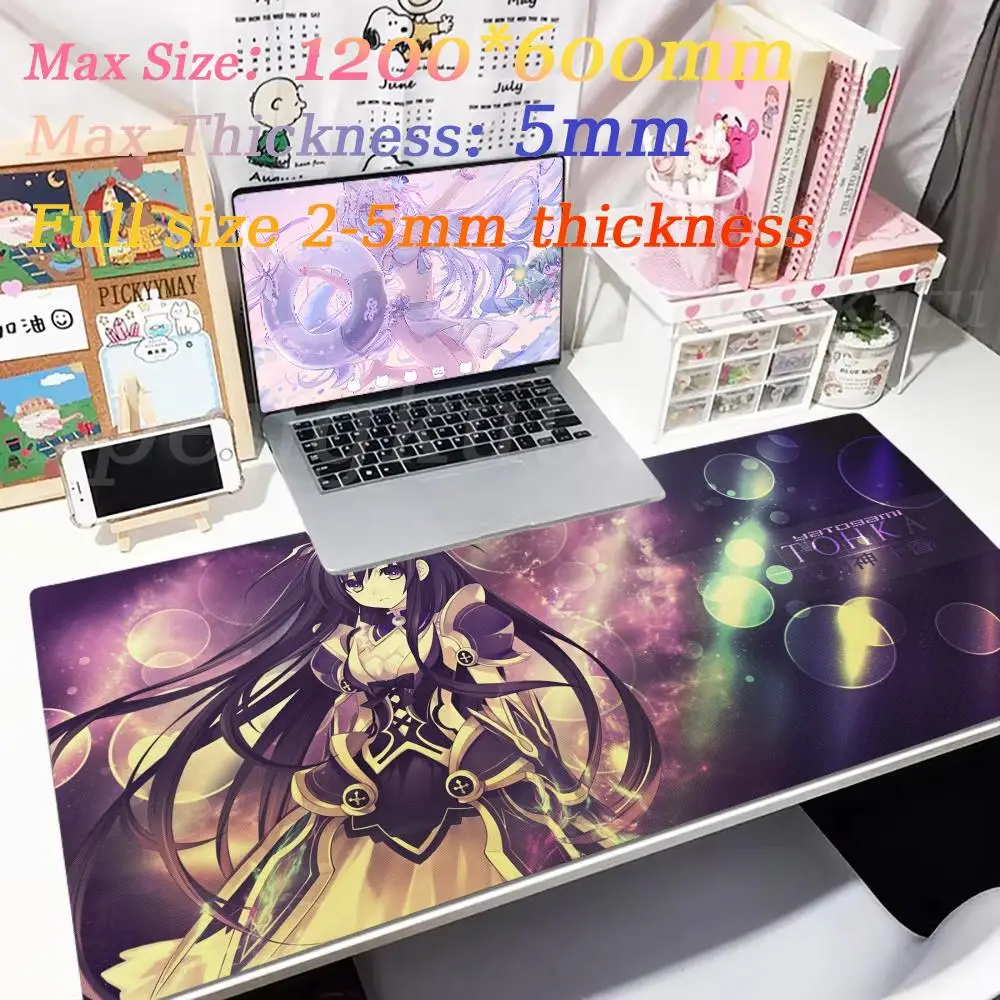 

Anime DATE A LIVE Tobiichi Origami Mouse Pad Anime Art Computer XXL 1200x600mm Keyboard Mousepad Desk Mat PC Gamer Office mat