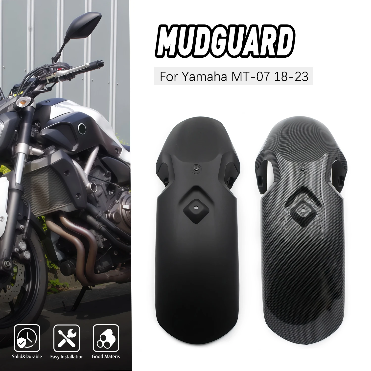 

Motorcycle Front Wheel Fender Mudguard Mudflap Splash Mud Guard Cover For Yamaha MT-07 MT07 2018 2019 2020 2021 2022 2023