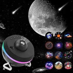 Nuovo proiettore Meteor Ultra Clear Night Light 360 °   Lampada per proiettore planetario con sfera spaziale rotante per decorazioni per la camera da letto dei bambini e degli adulti