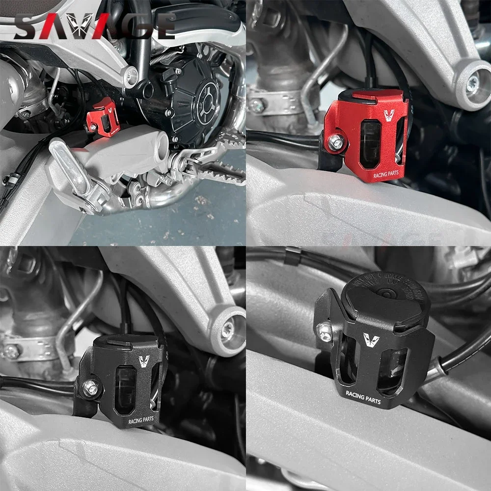 For Ducati Panigale 899 959 1199 1299 Brake Fluid Reservoir Cover Guard for Scrambler 1100 800/803 Streetfighter 955 1100 V4 V2