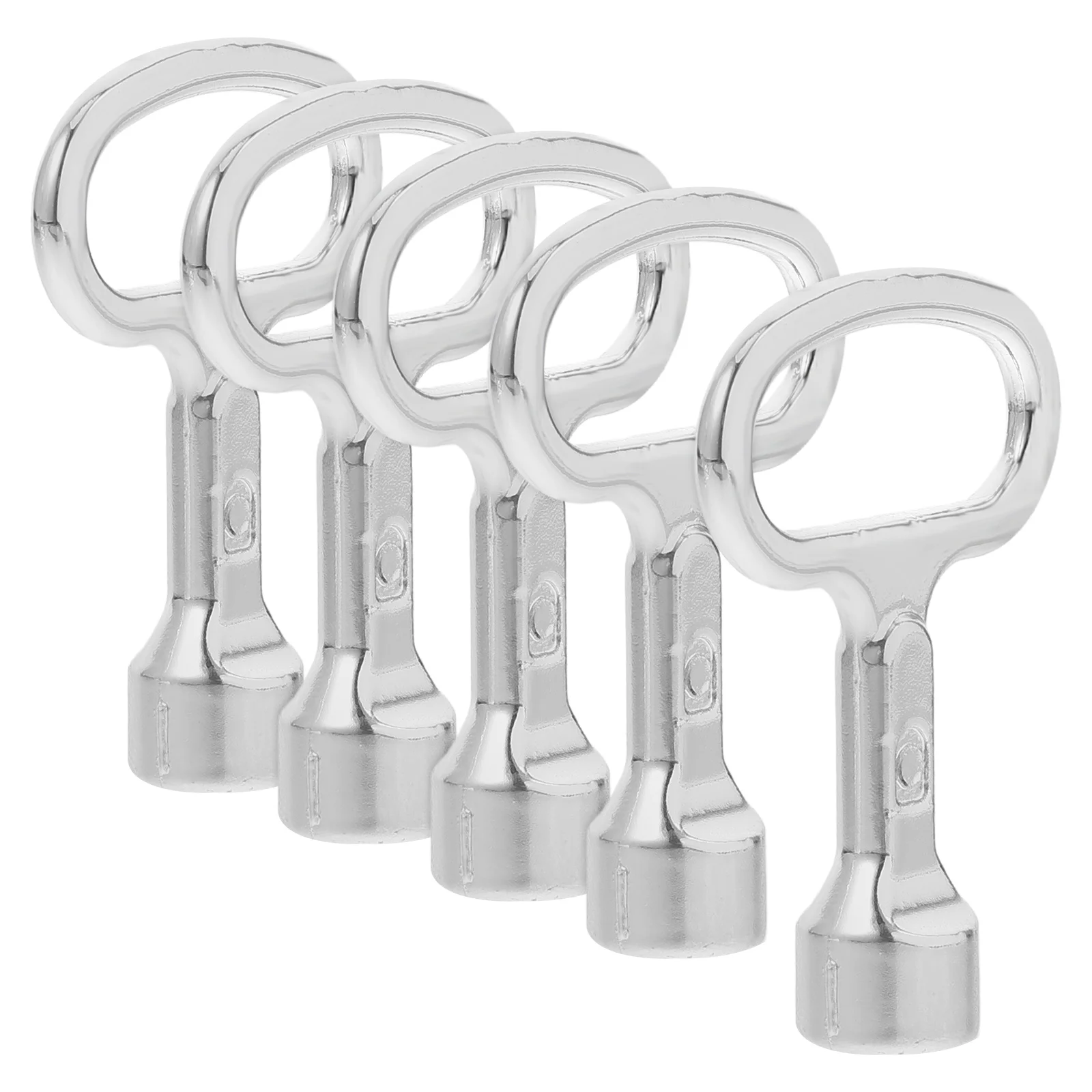 

5pcs Elevator Lock Key Triangle Socket Spanner Durable Metal Zinc Alloy Electrical Cabinet Key Tool High Torque for Power