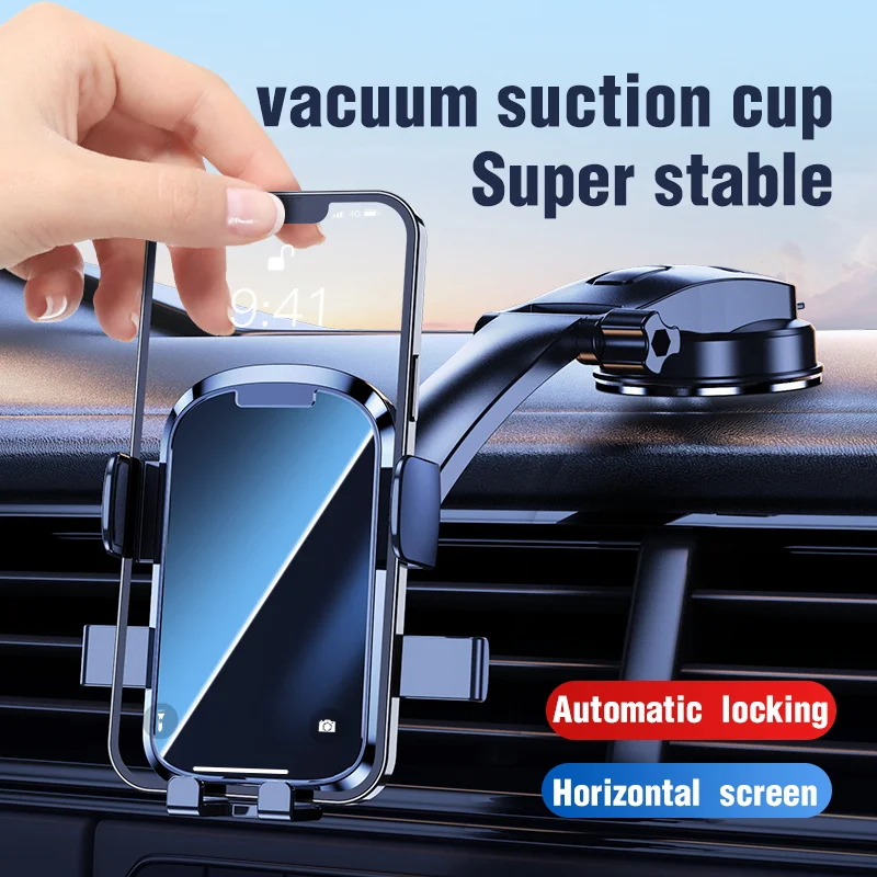

Car Phone Holder Stand Gravity Dashboard Phone Holder Mobile Phone Support Suction Cup Universal For iPhone Xiaomi Samsun