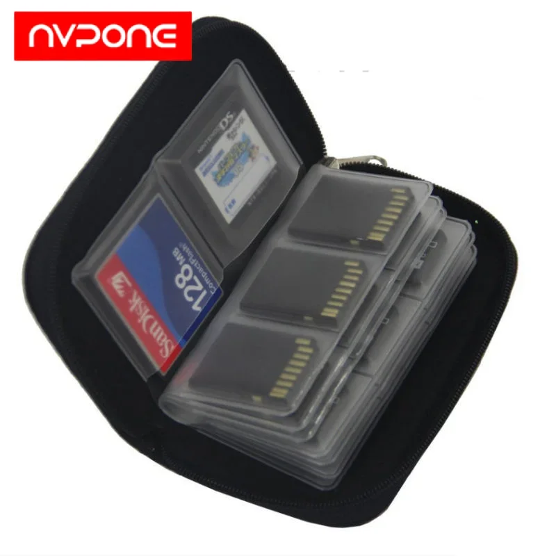 Memory Card Cases 22 Slots Storage Bag for Organizer Keeper Media Card Bag for CF/SD/Micro SD/SDHC/MS/DS SD Card Collection Box