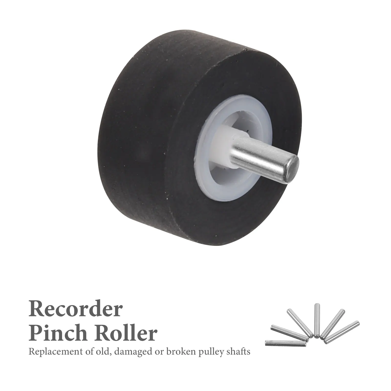 

20pcs Pinch Roller For Radio Tape Cassette Machine Repair 2X14Mm Copper Material Durable Replacement Pulley Shaft Bearing Roller