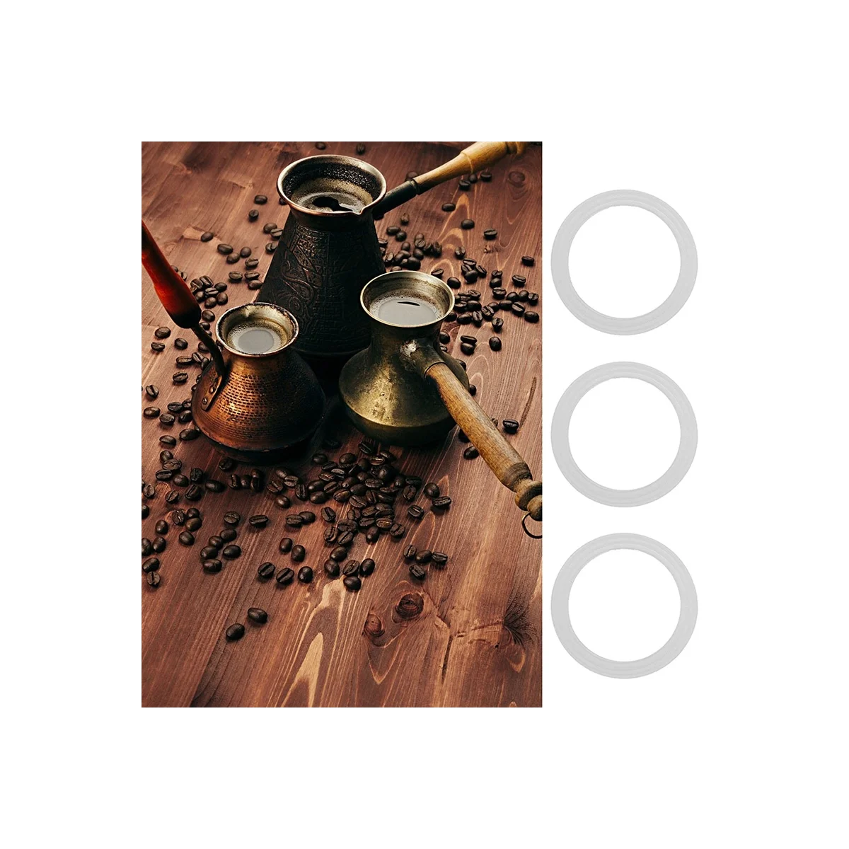 Juntas de substituição e filtro, 1 xícara Moka, Break, Dama, Mini Express Espresso Makers, 50ml