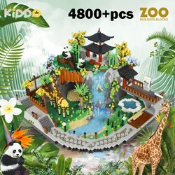 Zoo Building Blocks DIY 4800+PCS Desert Park Mini Bricks Animals Model  Assemble Parent Child Interactive Gifts for Kids Adult