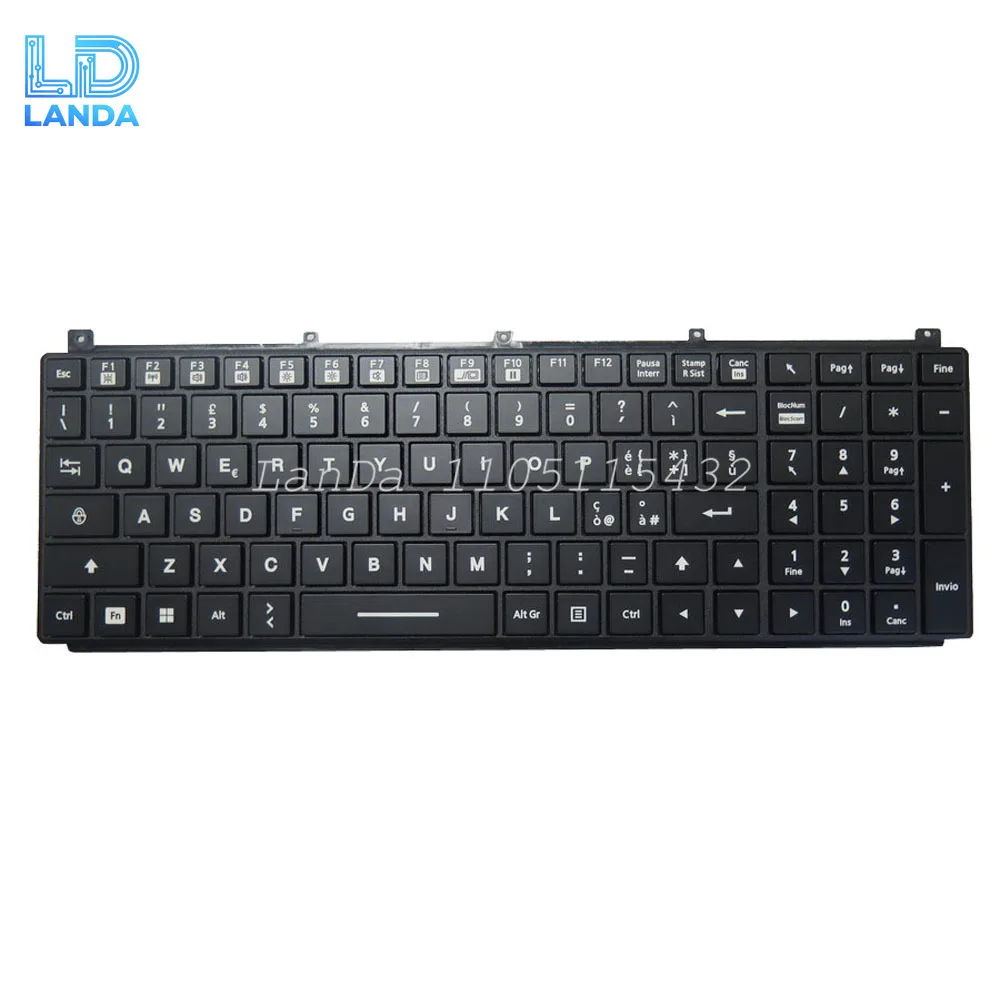 Laptop With Backlit Keyboard For Getac NK5103-03305T-10 Italian IT Black With Frame New