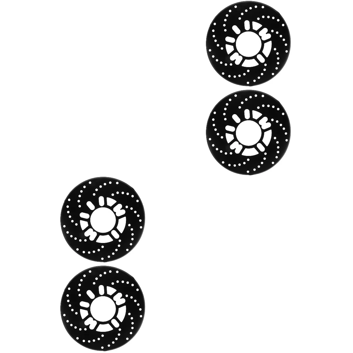 

2 Pairs Car Brake Disc Decorative Piece Rear Bike Kit Adapter Protector Refit Automotive Disk Cover Modification for