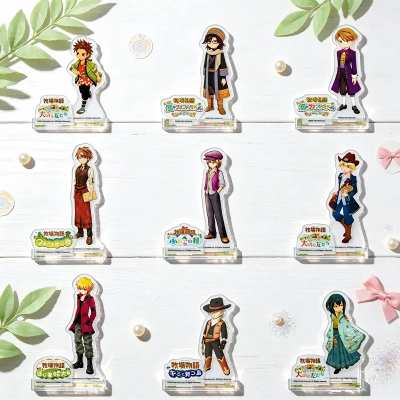 Anime Game Acrylic Standee Story of Seasons 15CM Acrylic Stand Model Plate Keychain Hart/Tita/EdaRaeger Bedroom Decoration Gifts