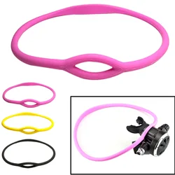 Soporte de collar regulador de silicona para buceo, 76CM, 3 colores, regulador de boquilla Flexible, anillo, soporte de pulpo
