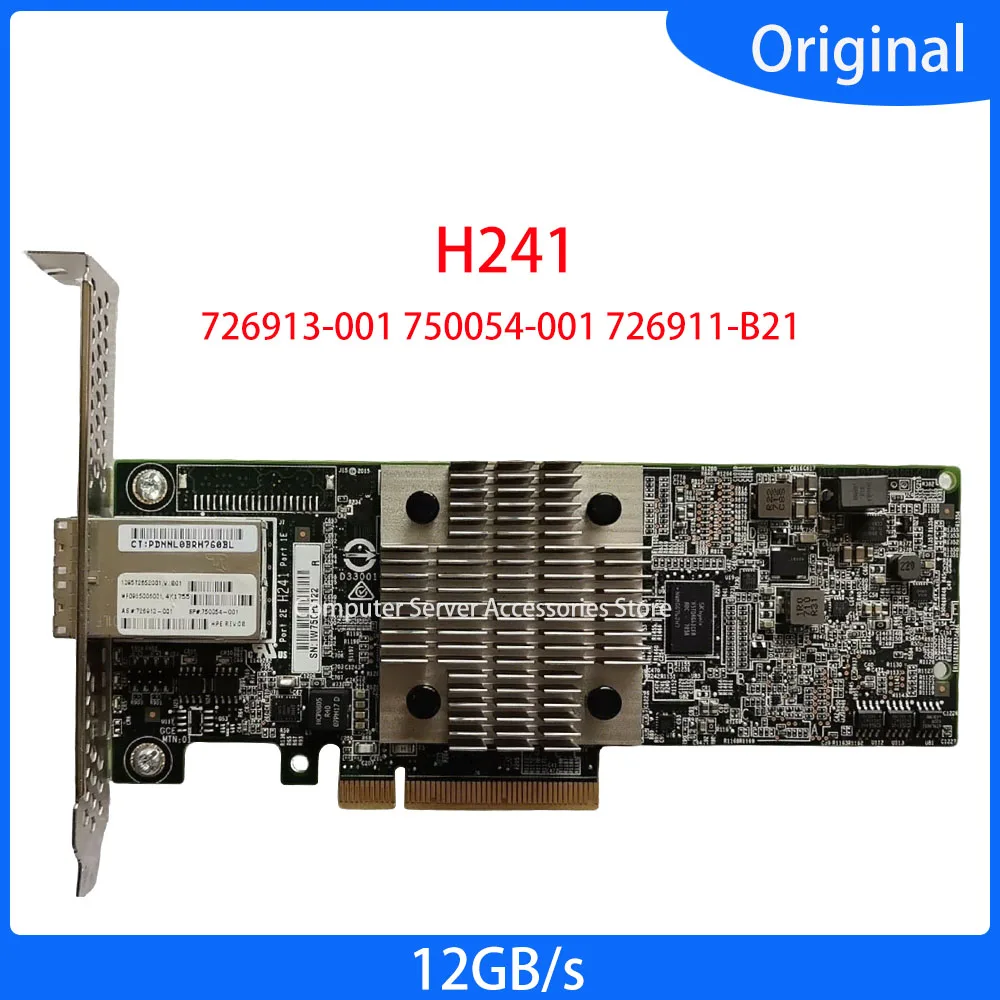 H241 2-ports External Smart Host Adapter Card Dual Port 12Gb SAS Smart HBA 726913-001 750054-001 726911-B21 Array Card