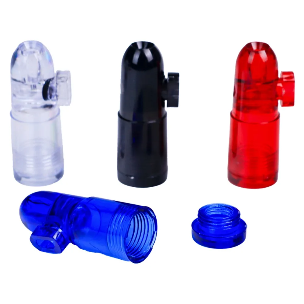 2psc Bullet Shaped Small Bottle 49 * 20mm Circular Storage Bottle Portable and Compact Smoking Accessory