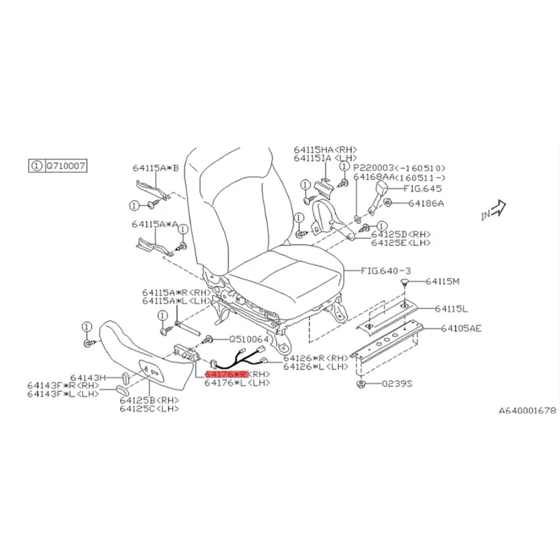 B78B-1 زوج 64176FJ010 64176FJ000 أجزاء مفتاح التحكم في مقعد الطاقة Assy تعديل موقف لإنفينيتي فورستر Outback XV رينو