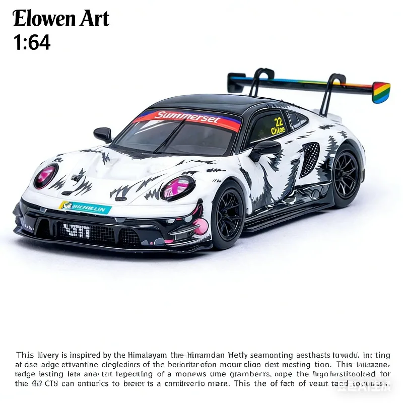

Elowen Art 1/64 911 GT3 cast alloy automotive model, suitable as a collection item, decorative piece, gift or toy for boys.