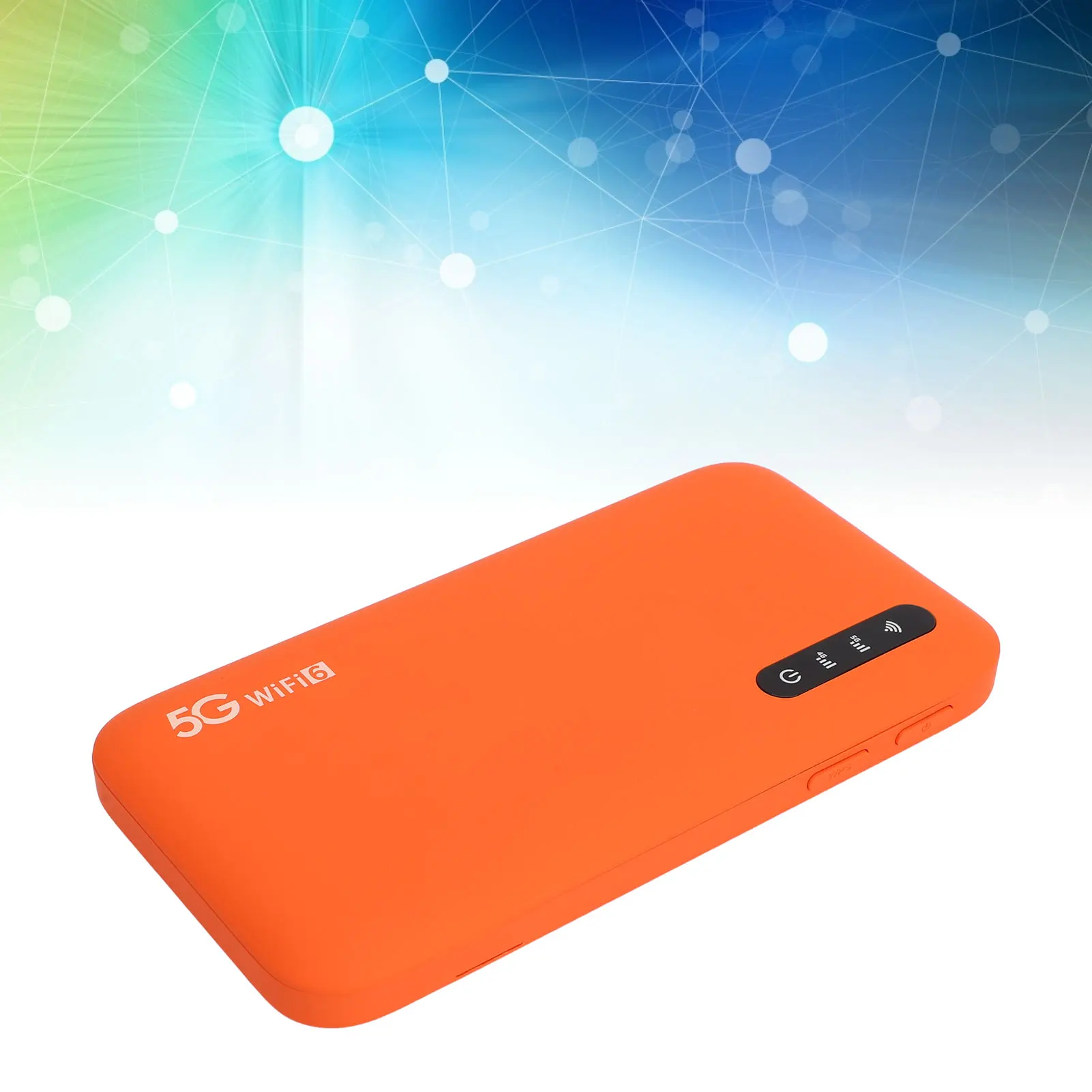 

5G Portable WiFi Hotspot Router with SIM Slot 6100mAh Battery Dual Band 2.4G/5.8G Supports 16 Devices LED Display for Travel