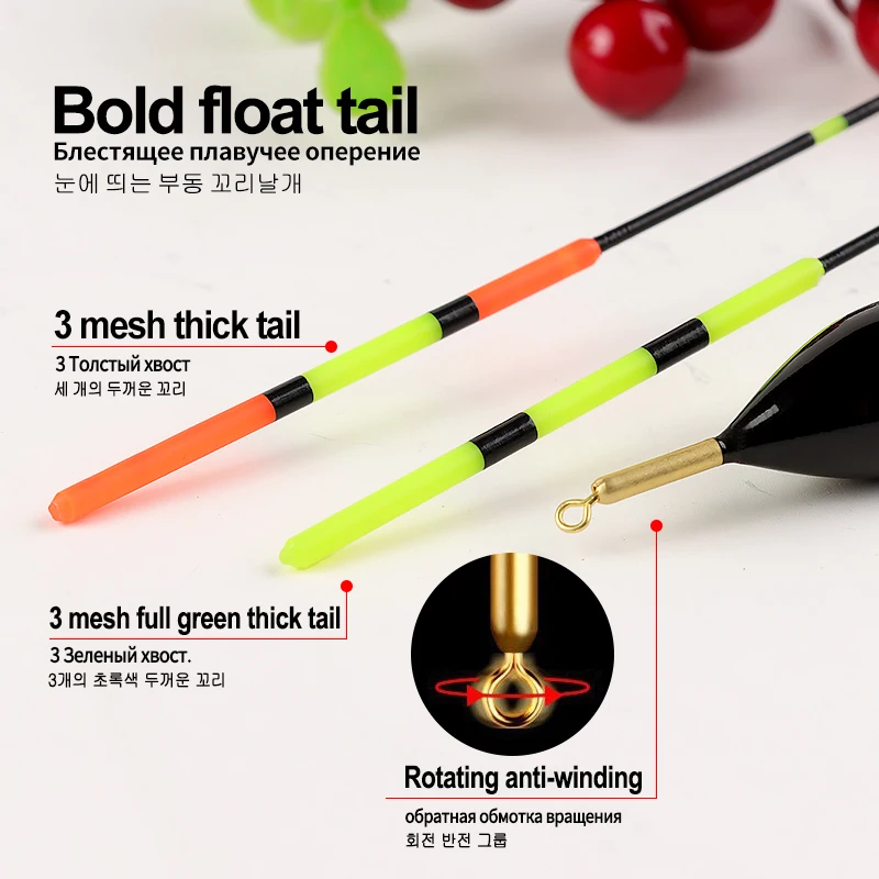 Flotador pesca luminoso recargable sensor gravedad boya nocturna - imagen 2