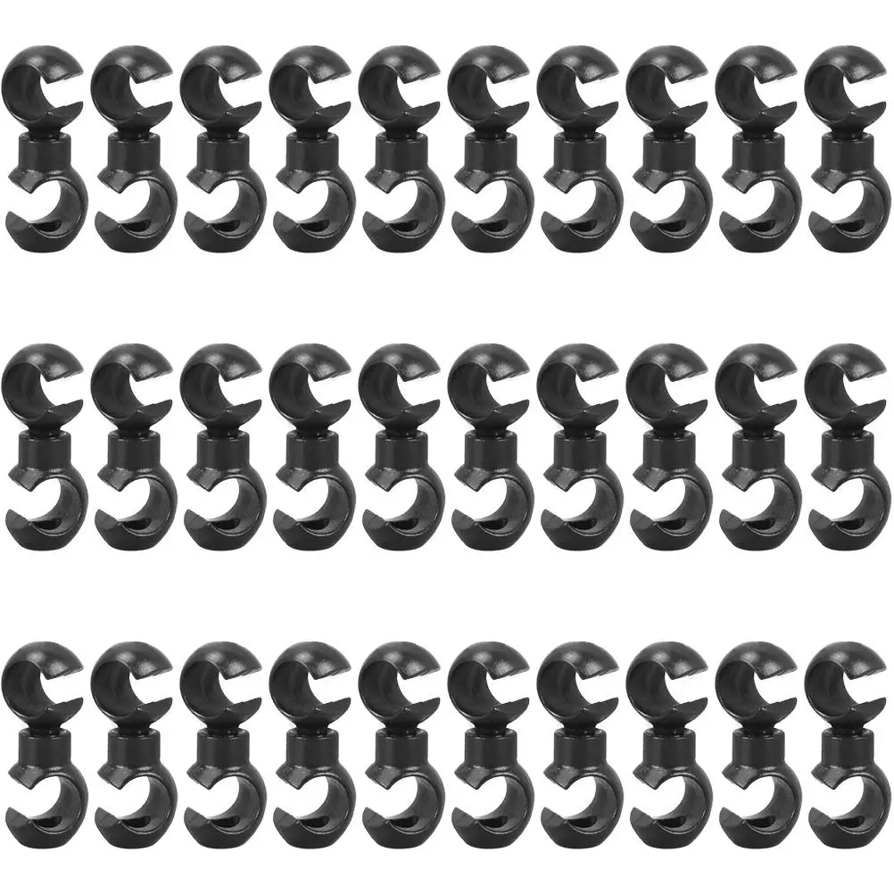 

30 Pcs Bike Cable Clips Plastic Tidy Wire Buckles Fixed Brakes Cycling Equipment Versatile Brake Line Accessories Modern Design