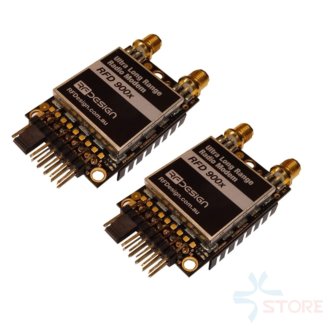 RFDesign RFD 900x Remote900X 915MHz Ultra Long Range Telemetry Radio Modem with Diversity FTDI & Antenna for APM PIX