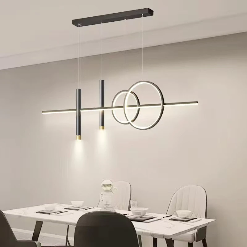 Nordic Restaurant Pendant Lights LED Dining Table Kitchen Chandelier Modern Minimalist Hotel Bar Cafe Lustre Home Indoor Lamps - view 2