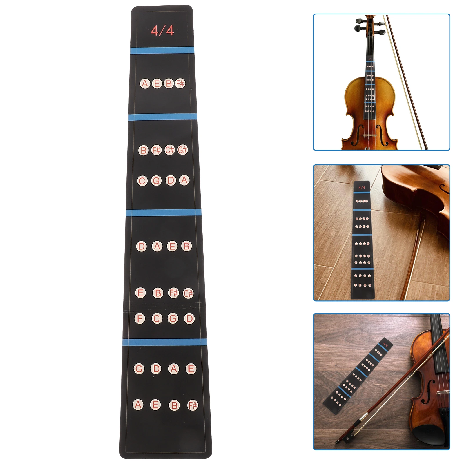 

Fingerboard Sticker 4 Self Adhesive Violin Sticker Violin Decals Musical Instrument Note Map Scale Practice Beginner