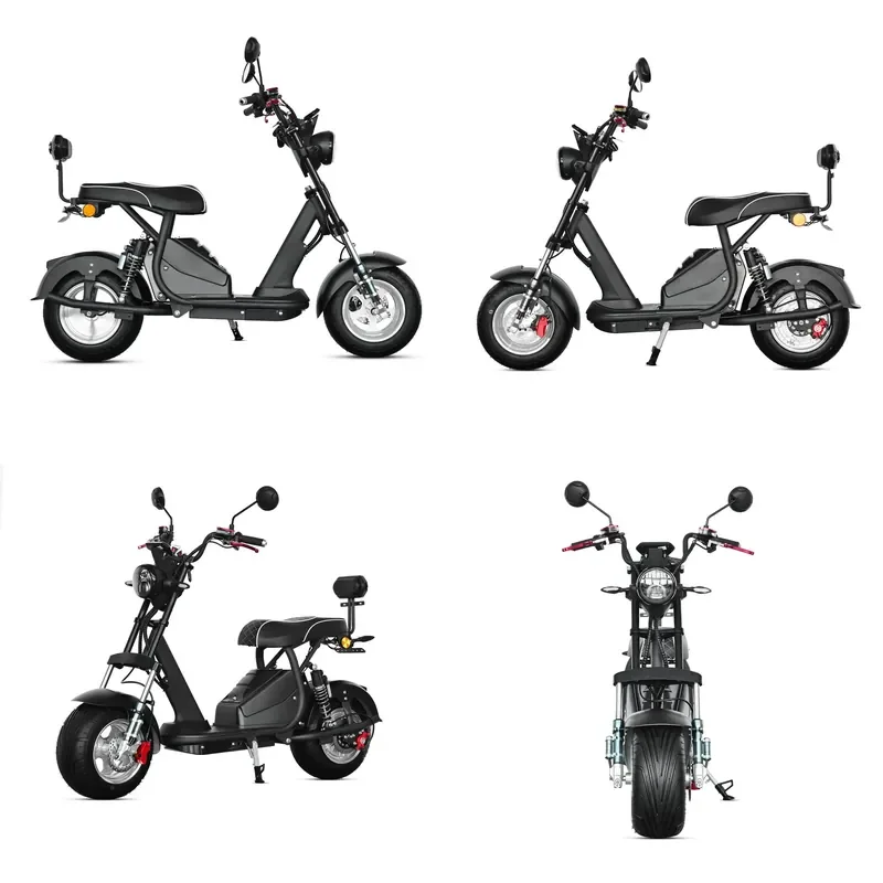 STROVAN Big Seat for Brazil Popular Product 2000W 60V 12AH 20AH Fat Tire Long Range Electric Scooters 10inch 2 Wheel Citycoco
