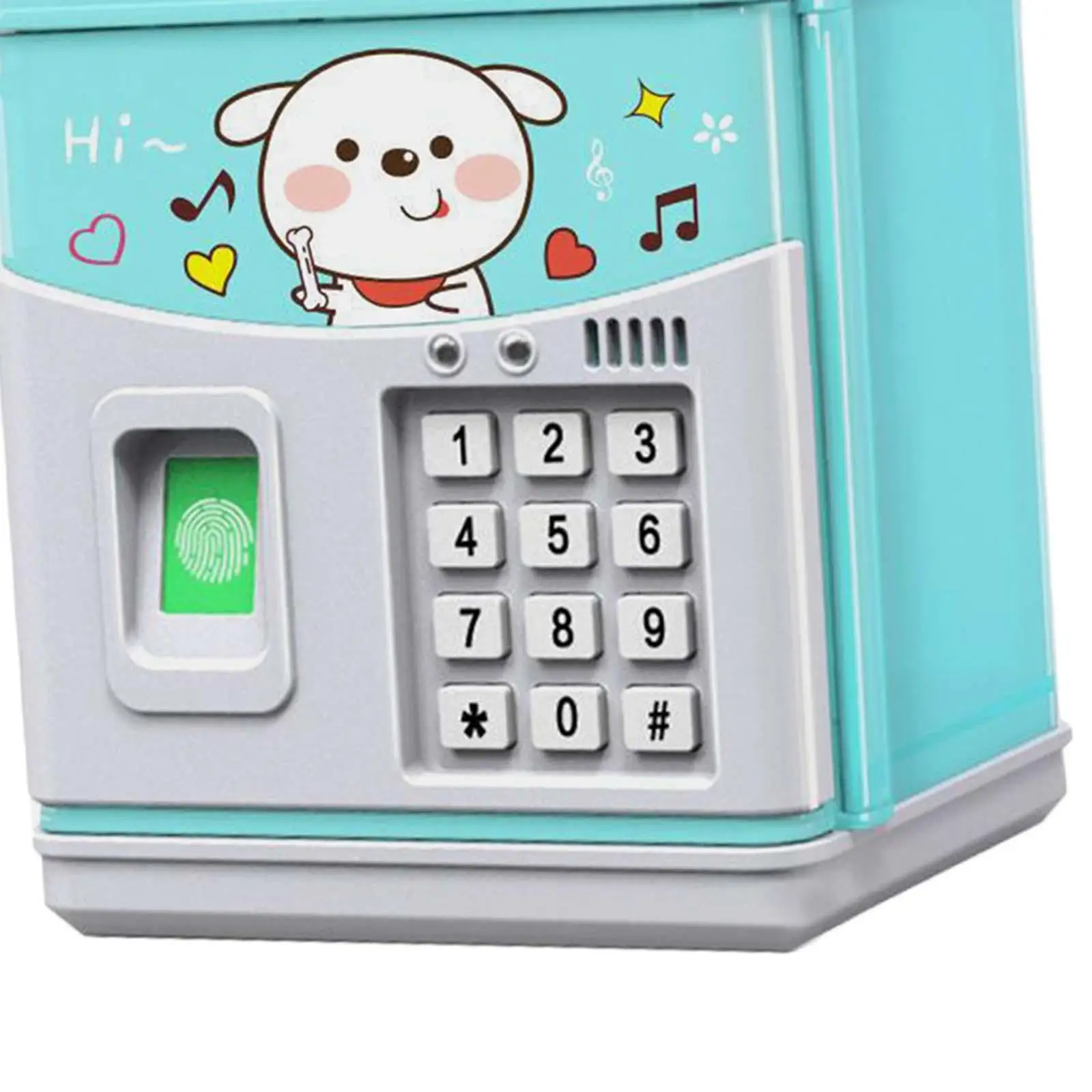 Fingerprint ATM Piggy Money Automatic Roll Money Password Protection for Children Boys Girls Holiday Gifts