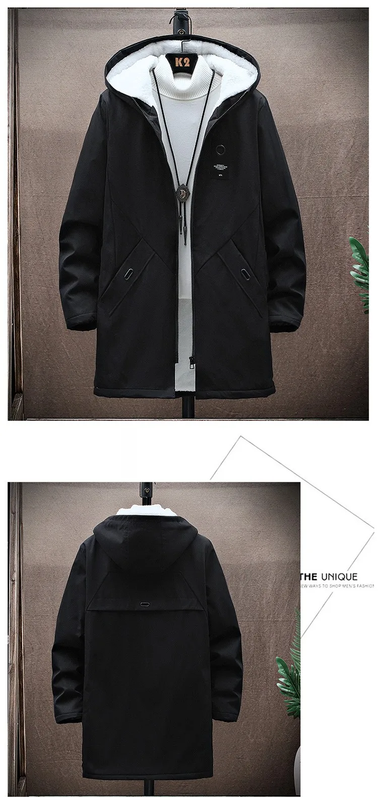 2024 Men's Classic Fashion Trend Long Windbreaker Spring Autumn Men Casual Loose Large Size High-quality Hooded Coat 12 S51ceec0e6b1d4f369aa5540aacff7e71c