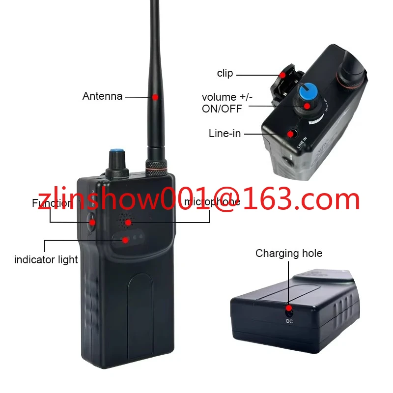 H900 FM Transmitter Coach Wireless Walkie Talkie Real-time Underwater Swimming Coaching for Water Sports Communication