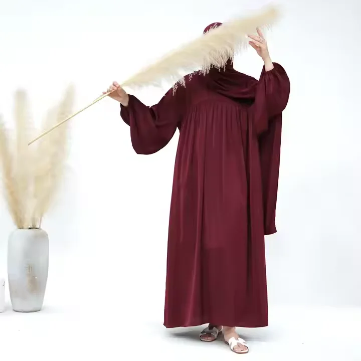 Eid Khimar Abaya Dubai Turquía Kaftan mujeres prenda de oración musulmán Hijab vestido modesto caftán ropa islámica vestido Jalabiya
