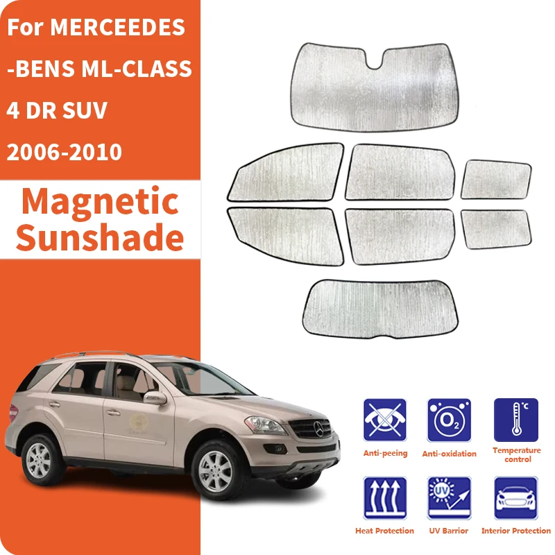

Солнцезащитные козырьки на окна автомобиля, защита от ультрафиолета, аксессуары для Mercedes-Benz ML-Class 4-дверный внедорожник 2006-2010
