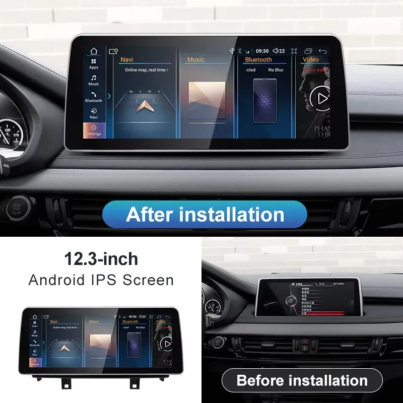 Linux System 12.3inch Wireless CarPlay AUTO Car Multimedia Player  EVO Head Unit Radio Bluetooth
