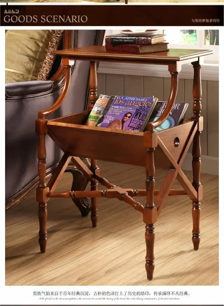 CZ Solid Wood Book and Newspaper Rack Simple Magazine Rack Home Storage Floor-standing Magazine Rack