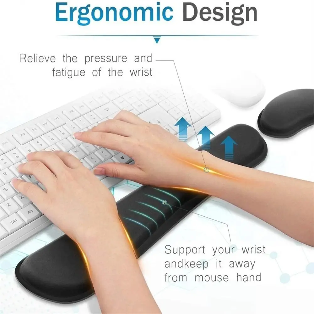 Comfortable Ergonomic For PC Wrist Support Cushion Laptop Mice Mat Wrist Rest Pad Mouse Pad Mouse Mat Keyboard Pad