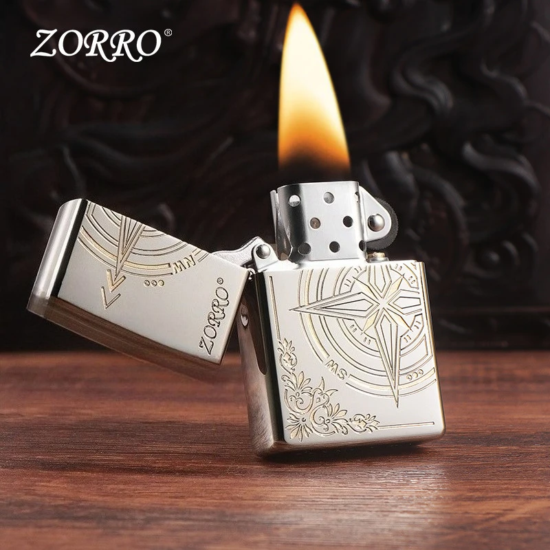 

ZORRO белые никелевые зажигалки с резьбой Love Compass ветрозащитные зажигалки мужские гаджеты с зажиганием аксессуары для сигарет подарок оптовая продажа