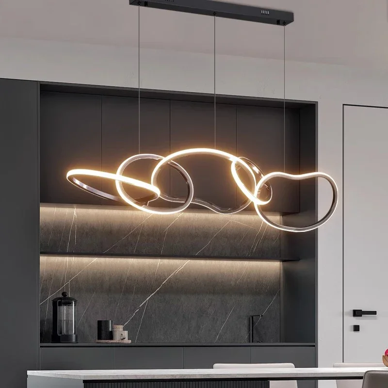 

2025 Modern Home Decor LED Pendant Light Lamps for Living Room Chandeliers for Dining Room Hanging Light Indoor Lighting