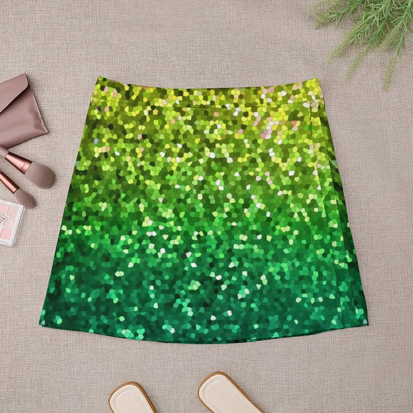 Graphic Mosaic Sparkley Texture G202 Mini Skirt sexy skirt luxury clothes women