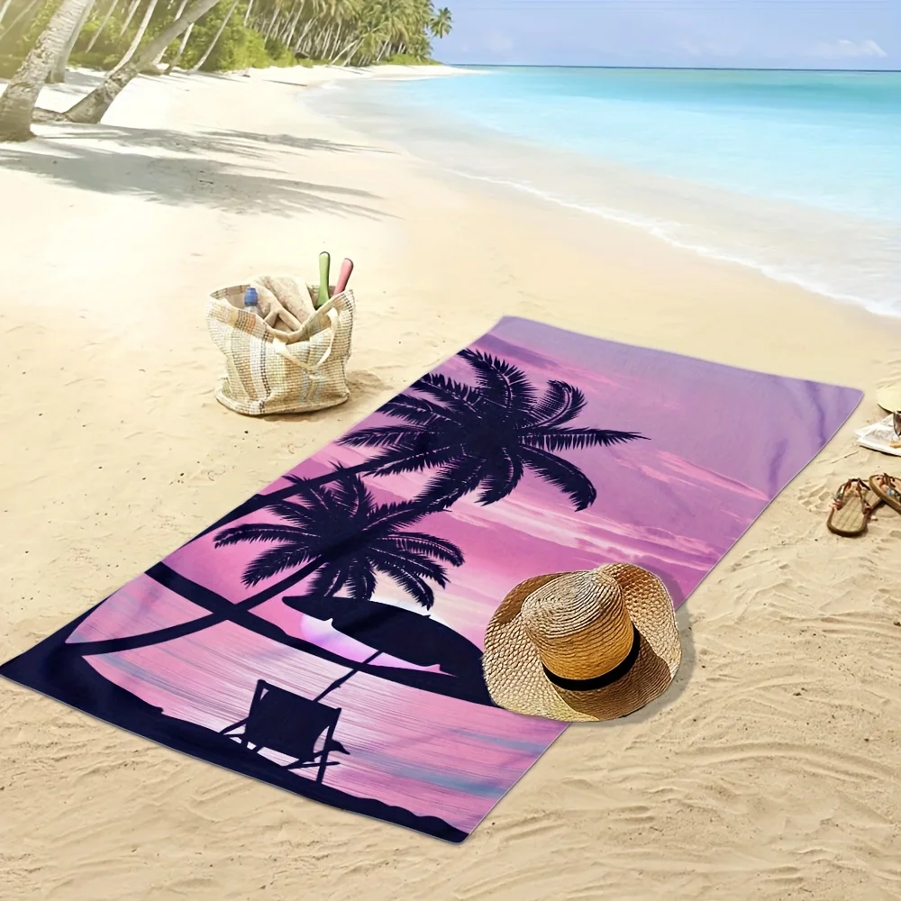 Customize 1pc, Beach Hawaii Beach Towel 70.9×35.4 Inches Oversized Thin Large Sand Proof Microfiber Beach Towels Quick Dry Super