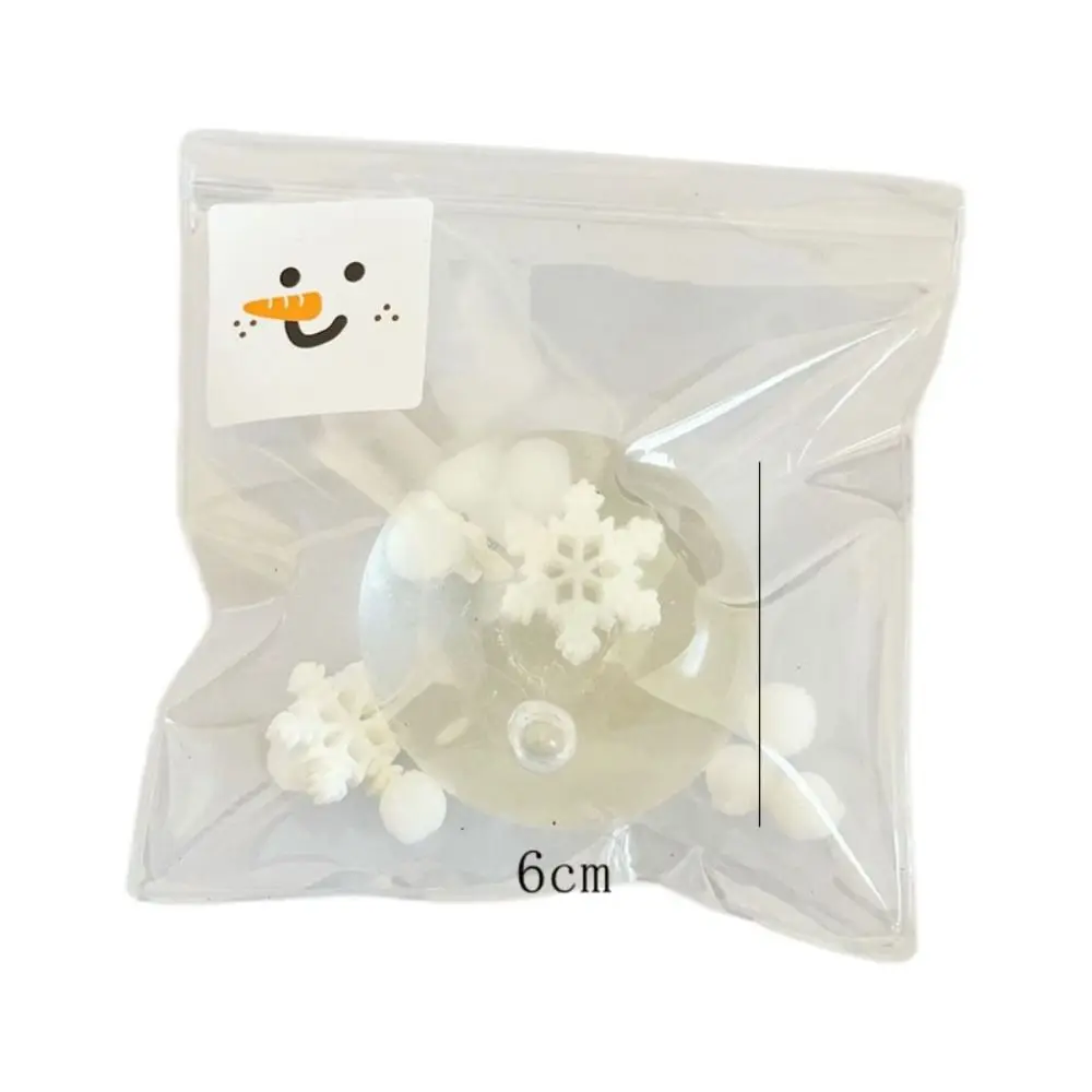 Truc Gift Sneeuwvlok Knijpspeeltje Sneeuwpop Verse Pinch Toy Reliever Simulatie Handgemaakte balspeelgoed Kinderspeelgoed