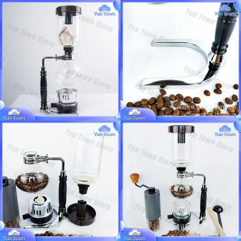 Heat-resistant Glass Siphon Pot for Hand Brewed Coffee Machine for Coffee Pot for Pour Over Brewing Equipment