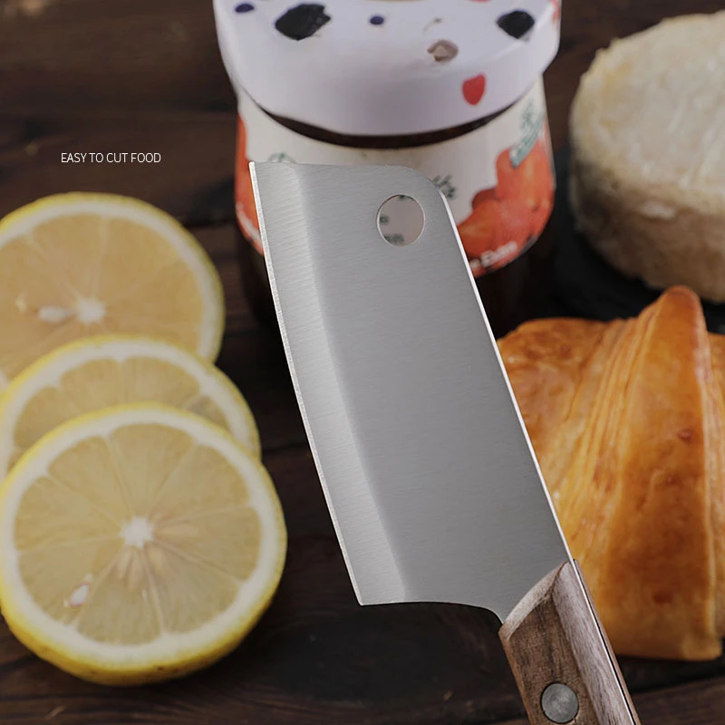 Stainless Steel Cheese Knives Set with Beautiful Walnut Wood Handle for Charcuterie Board Party Wedding Christmas