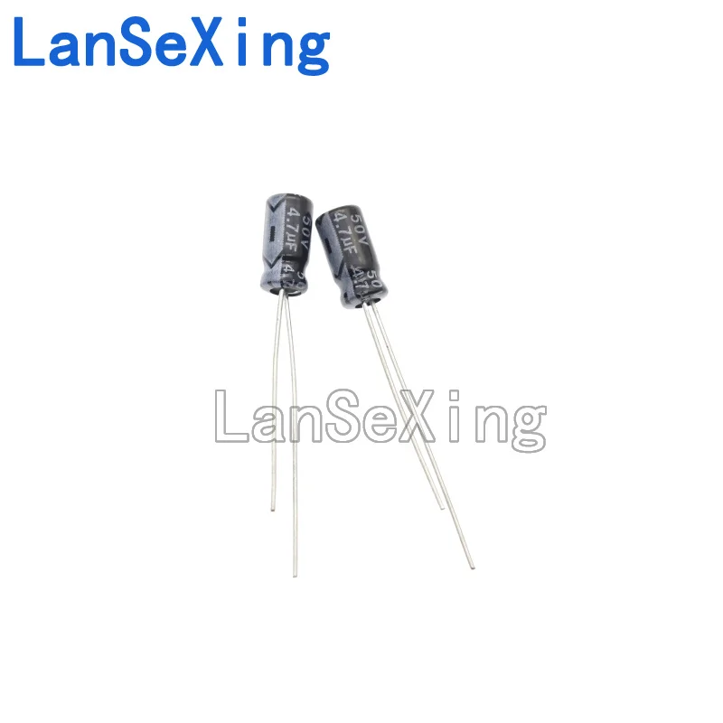 50V 4,7 uf langlebiger Plug-In-Elektrolyt kondensator 4,7 uf 50V Volumen 5x11 4x7mm