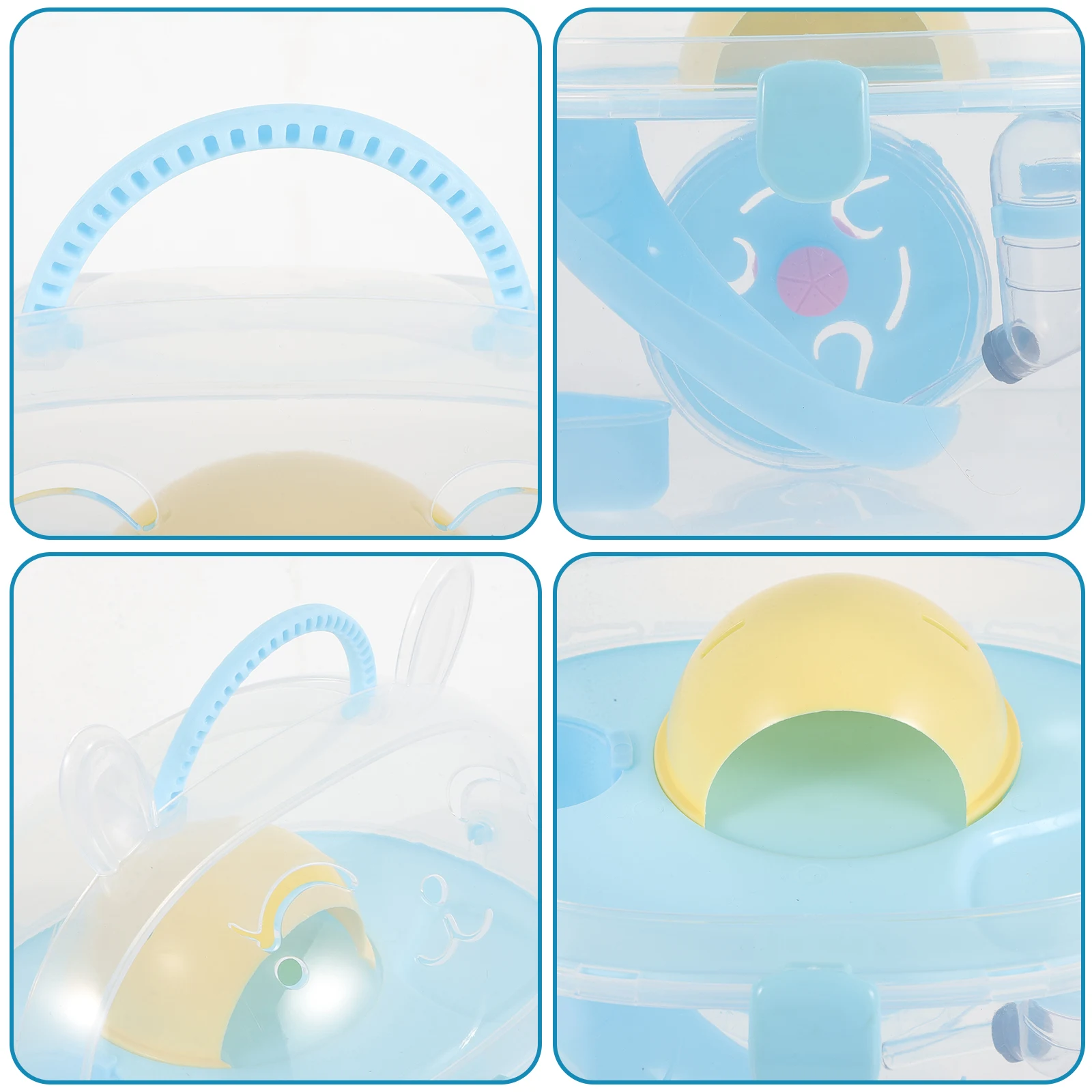 

Bracket Portable Cage Travel Hamster Mice Plastic Rat Indoor Small Animal Carrier